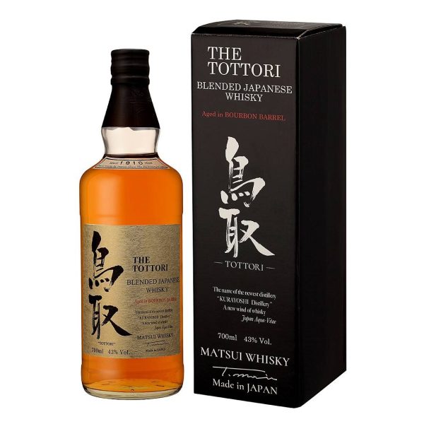 THE TOTTORI Blended Japanese Whisky, in a case