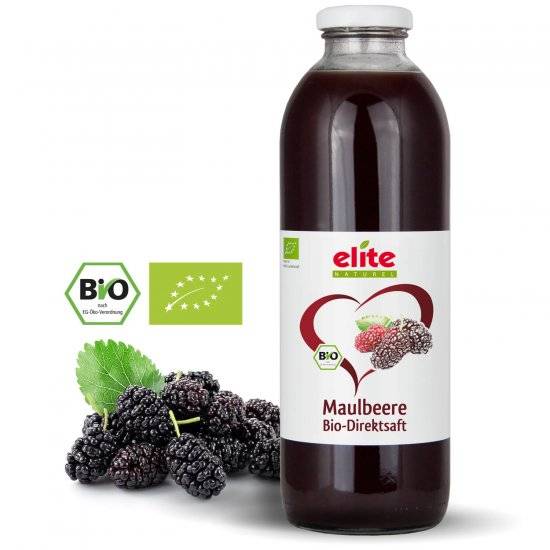 Organic mulberry juice from Elite Naturel