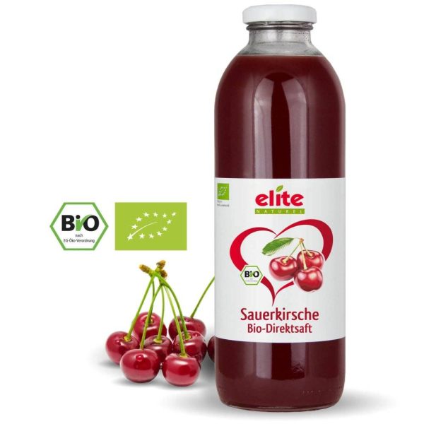 Organic sour cherry juice from Elite Naturel