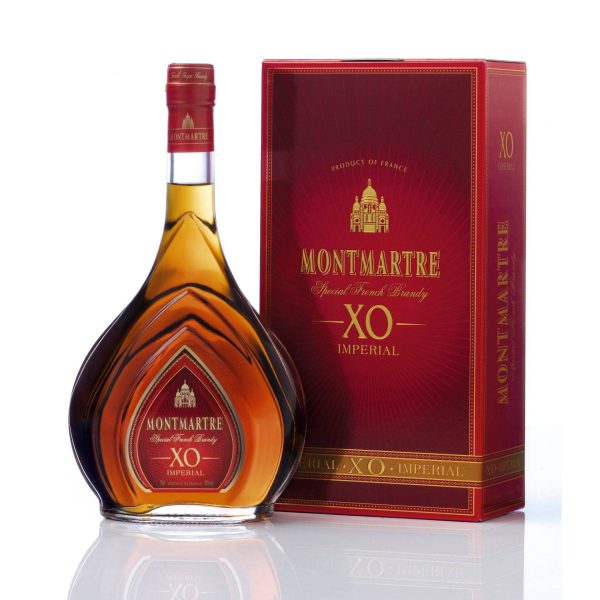 Brandy MONTMARTRE XO Impérial (tasting age 10 years) carafe in a case